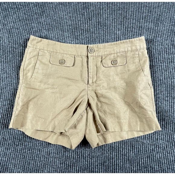 Banana Republic Pants - Banana Republic‎ Shorts Womens 6 Brown Flat Front Pockets Ryan Fit 32x4 Beach